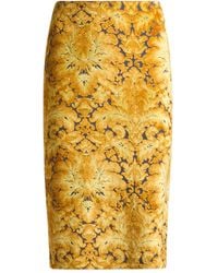 Etro - Chenille Jacquard Midi Skirt - Lyst
