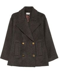 P.A.R.O.S.H. - Notch-Lapel Double-Breasted Coat - Lyst
