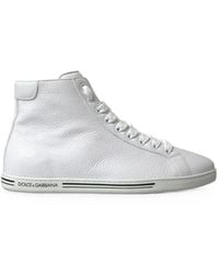 Dolce & Gabbana - Saint Tropez Leather Sneakers - Lyst