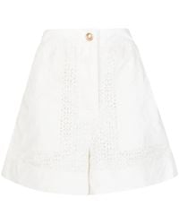 3.1 Phillip Lim - Broderie-Anglaise Panelled Shorts - Lyst