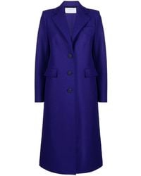 Harris Wharf London - Single-breasted Buttoned Wool Coat - Lyst