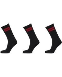 HUGO - Socken mit Logo-Detail (3er-Set) - Lyst