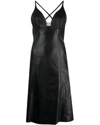 Loewe - Abito Midi Con Applicazione - Lyst