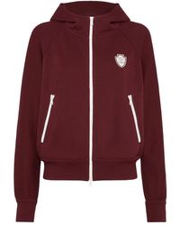 Brunello Cucinelli - Logo-Patch Zipped Hoodie - Lyst
