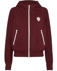 Brunello Cucinelli - Hoodie Zippé À Patch Logo - Lyst