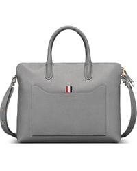 Thom Browne - Leather Tote Bag - Lyst