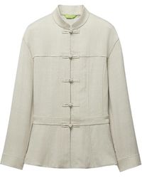 Shanghai Tang - Veste Lacée À Fermeture Grenouille - Lyst