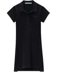 Alexander Wang - Crystal-Embellished Polo Mini Dress - Lyst