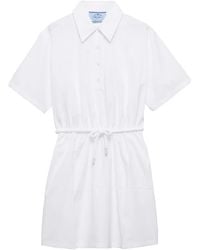 Prada - Poplin Mini Dress - Lyst