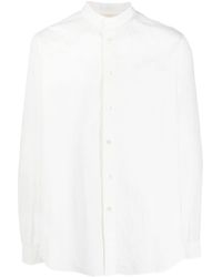Forme D'expression - Band-collar Cotton Shirt - Lyst