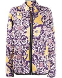 Aries - Cárdigan con cremallera y motivo floral - Lyst