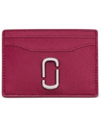 Marc Jacobs - Logo-Plaque Leather Card Holder - Lyst