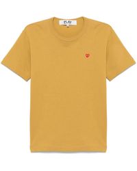COMME DES GARÇONS PLAY - Logo-Patch Short-Sleeve T-Shirt - Lyst