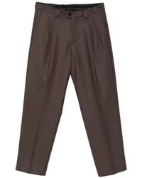 Michael Coal - Harrison Pleated Pressed-Crease Trousers - Lyst