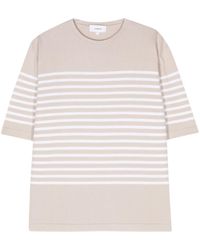 Lardini - Striped Knitted T-shirt - Lyst