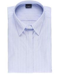 Fay - Striped Cotton Shirt - Lyst