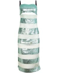 Fleur du Mal - Sequin-embellished Striped Dress - Lyst
