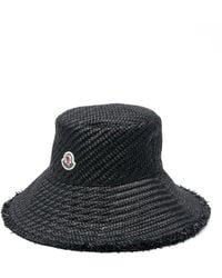 Moncler - Logo-Appliqué Interwoven Bucket Hat - Lyst