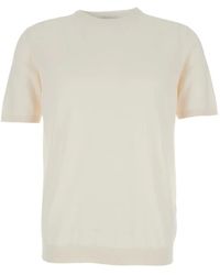 Roberto Collina - Crew-Neck Ribbed T-Shirt - Lyst