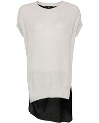 Y's Yohji Yamamoto - Layered-effect Asymmetric Cotton T-shirt - Lyst