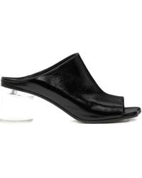 MM6 by Maison Margiela - Open-Toe Block-Heel Sandals - Lyst