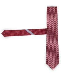 Ferragamo - Geometric-Print Silk Tie - Lyst
