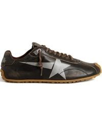 Golden Goose - Marathon Speed Leather Logo-Printed Sneakers - Lyst