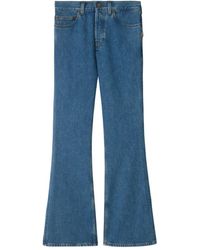 Burberry - High-Rise Jeans - Lyst