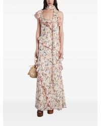 Siedres - Floral-Print Ruffled Dress - Lyst