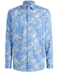Etro - Maxi Flower Paisley Shirt - Lyst