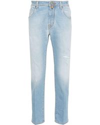 Jacob Cohen - Scott Slim-fit Cropped Jeans - Lyst