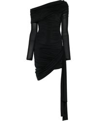 Blumarine - Sash-Detail Draped Mini Dress - Lyst