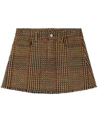 Stella McCartney - Wool Tweed Mini Skirt - Lyst