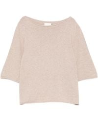 Allude - Boat-Neck Top - Lyst