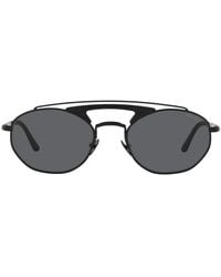 Giorgio Armani - Round Frame Sunglasses - Lyst