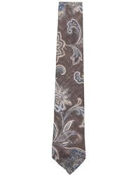Dell'Oglio - Martin Paisley-Pattern Slub Tie - Lyst