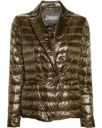 Herno - Double-breasted Down Jacket - Lyst