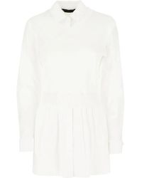 Juun.J - Camicia Plissettata Asimmetrica - Lyst