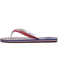 Hackett - Capri Breeze Geometric-Print Flip Flops - Lyst