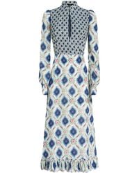 Etro - Midi-jurk Met Geometrische Print - Lyst
