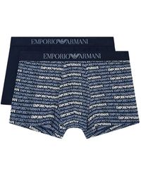 Emporio Armani - Boxershorts Mit Logo (2Er-Set) - Lyst