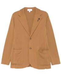Lardini - Ribbed-Knit Blazer - Lyst