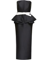 Dice Kayek - Bow-Detailing Midi Dress - Lyst