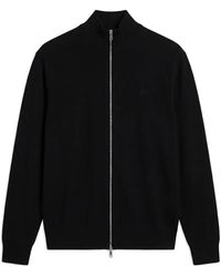 Calvin Klein - Zip-Up High-Neck Cardigan - Lyst