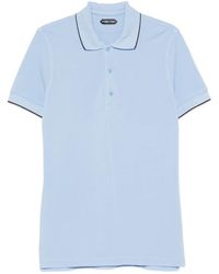 Tom Ford - Piquet Cotton Polo Shirt - Lyst