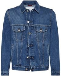 Brunello Cucinelli - Denim Jacket - Lyst