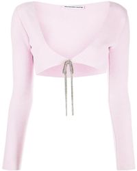 Alexander Wang - クロップド カーディガン - Lyst
