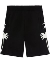 Palm Angels - Palm-Tree Knitted Shorts - Lyst