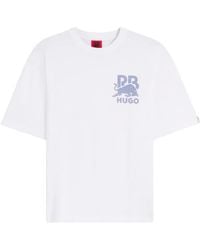 HUGO - X Racing Bulls Relaxed-Fit T-Shirt With Bull-Motif - Lyst