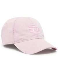 DIESEL - Baseball Cap With Embroidered Oval D - Lyst